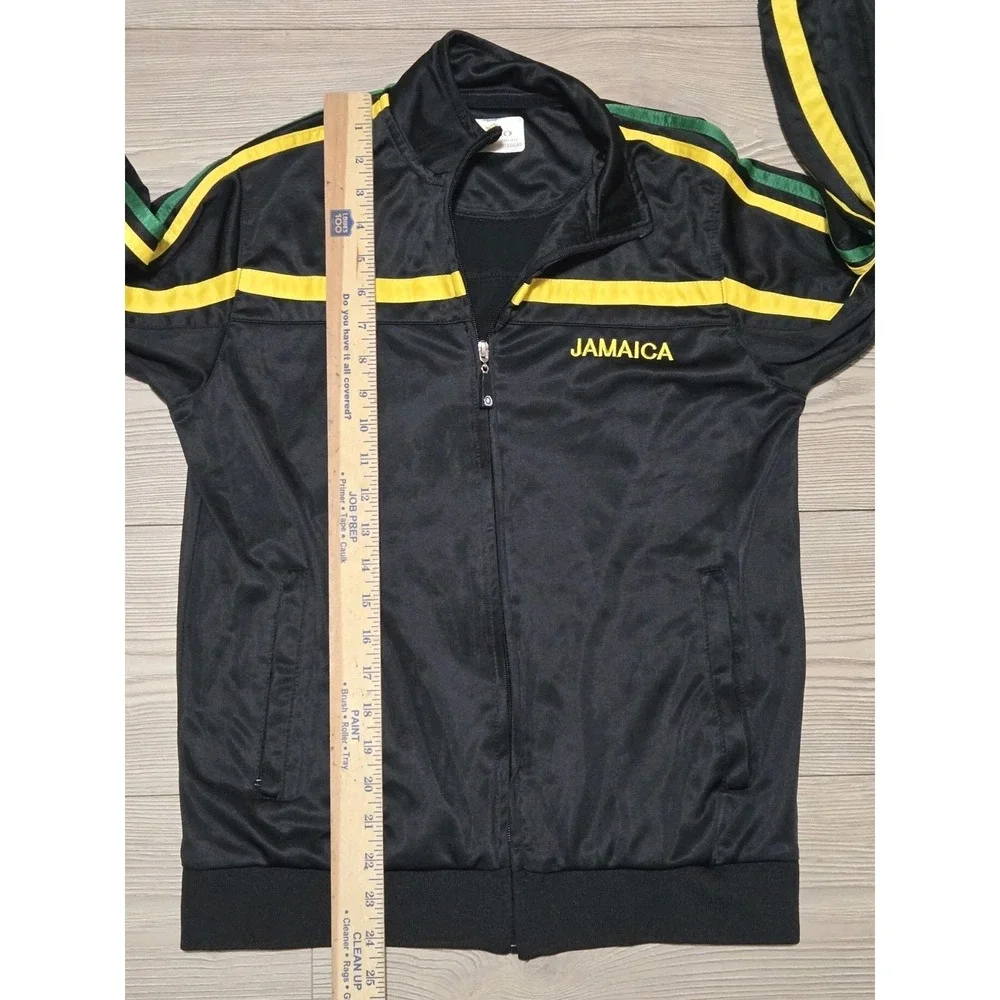 Jamaica Jacket Boys Youth 14-16 Black Full Zip Track Pockets Orro Sportsgear
